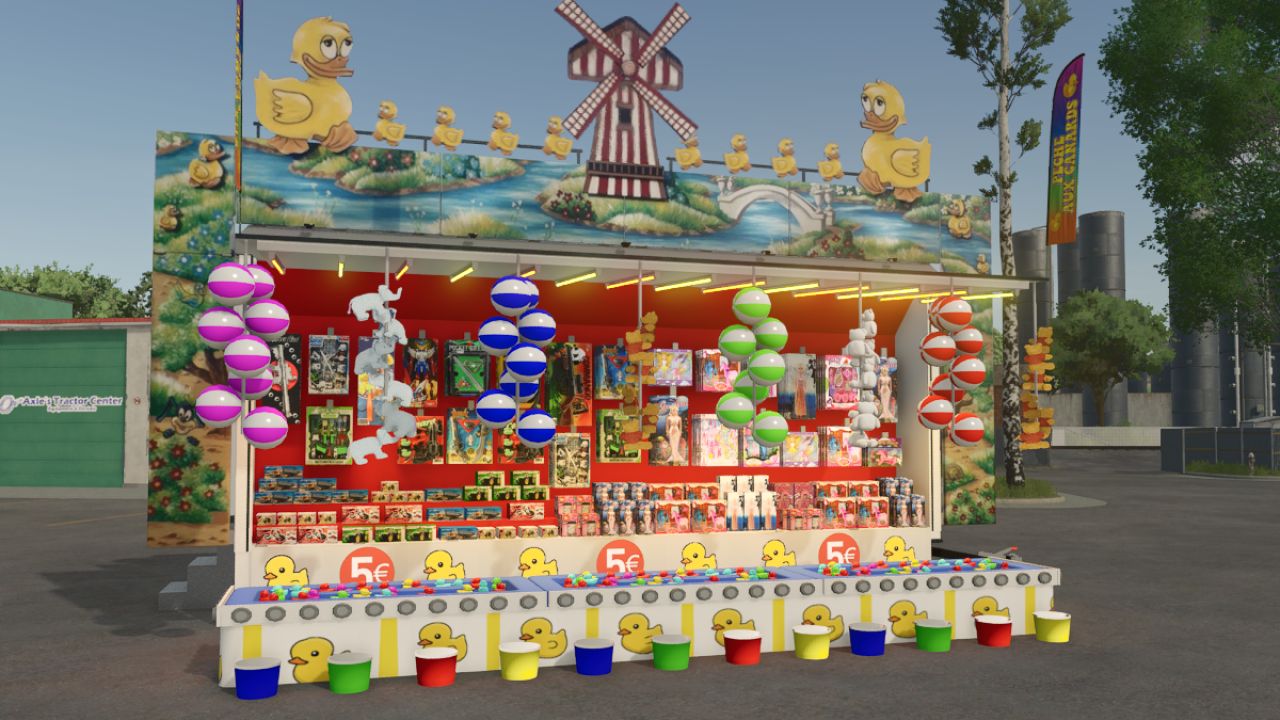 Stand per la pesca delle anatre