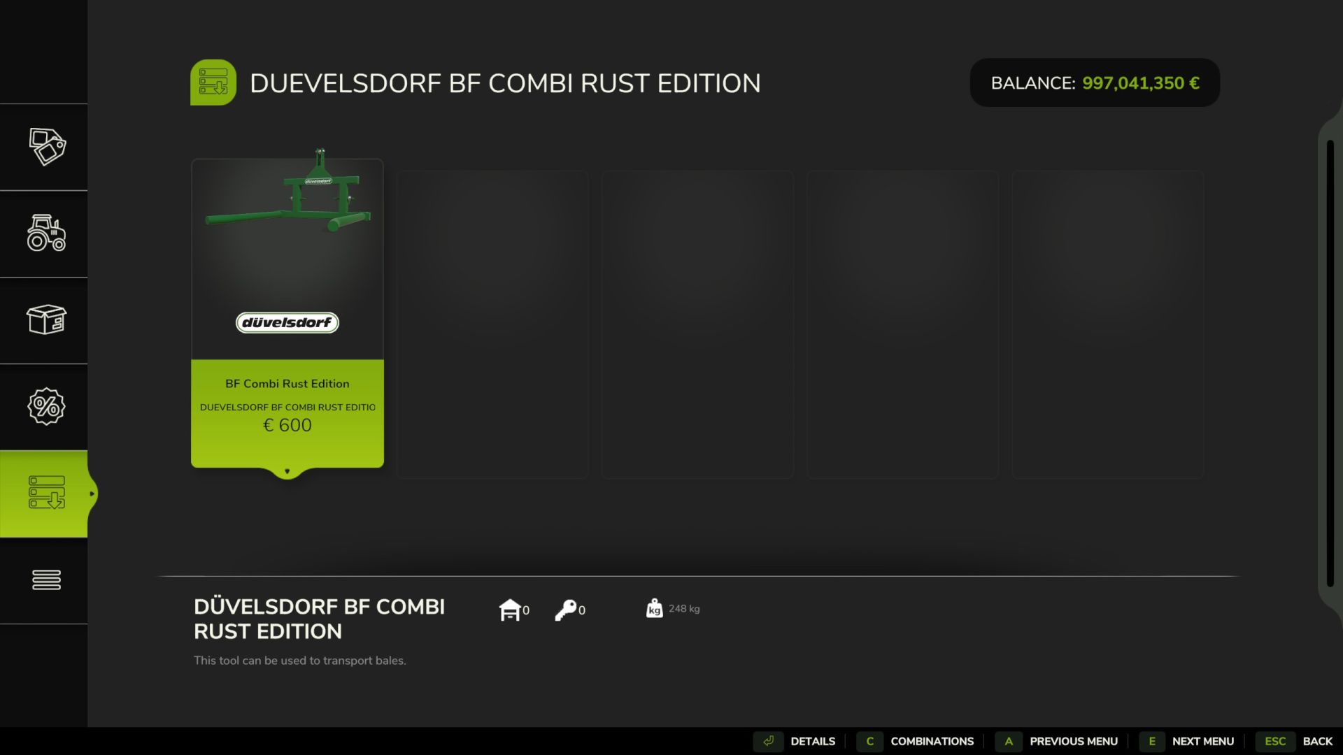 Duevelsdorf BF Combi Rust Edition