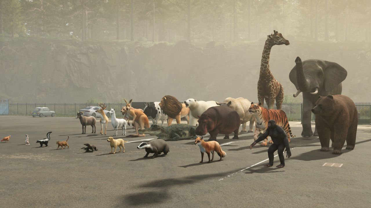 Динамические животные в стиле деко