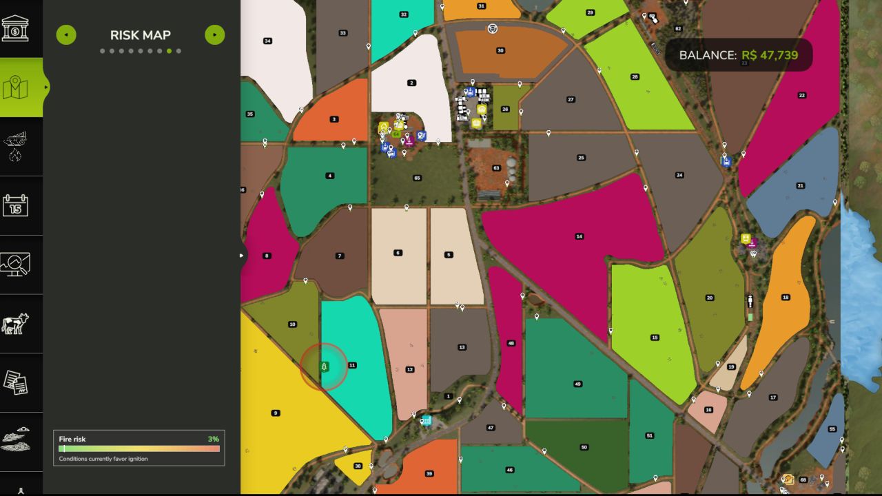 Dynamische Feldbrände