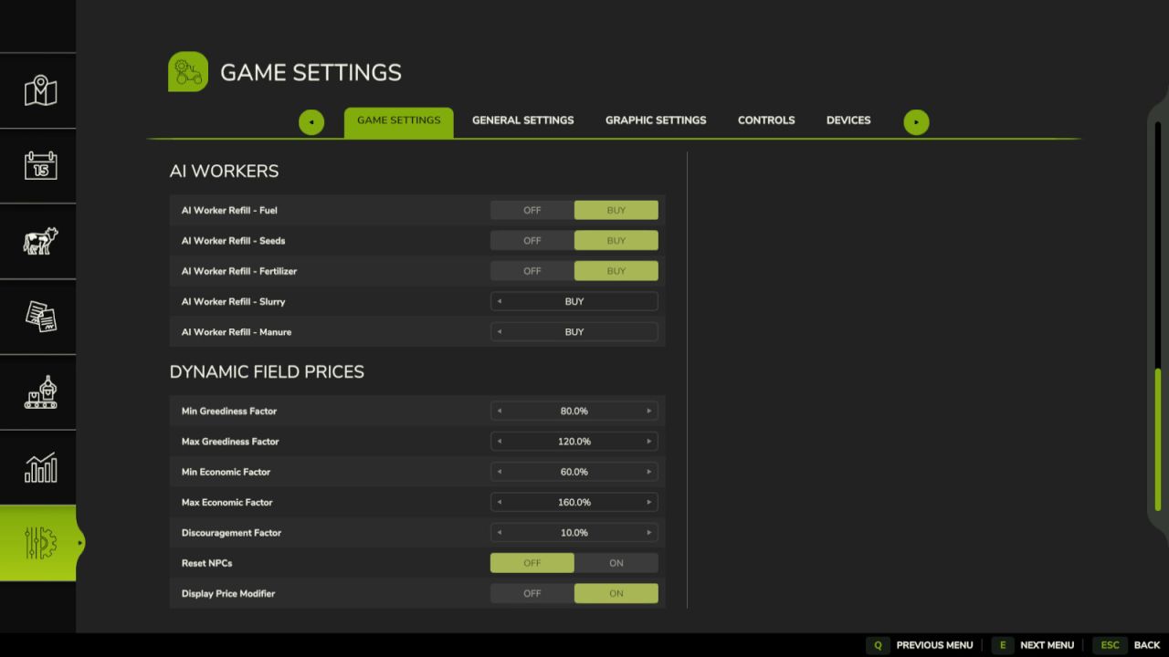 Dinamik Alan Fiyatları