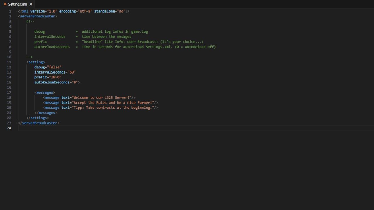 EBC2 Server Messages