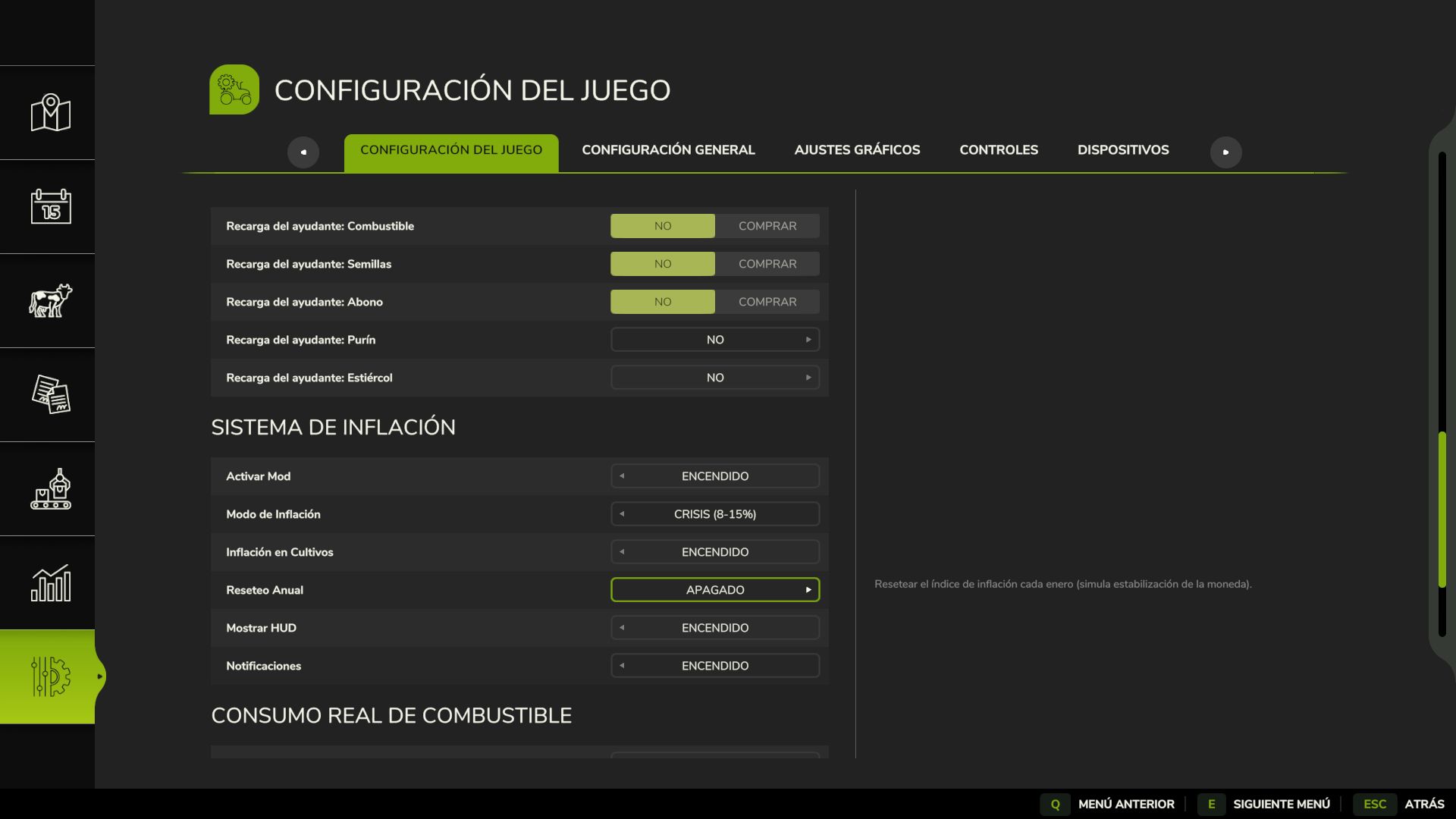 Sistema de inflación económica
