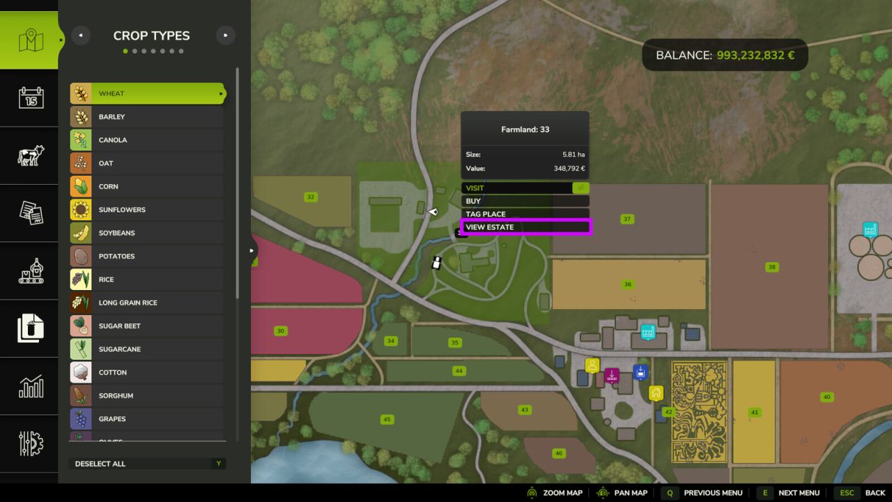 Estate Viewing Mode FS25