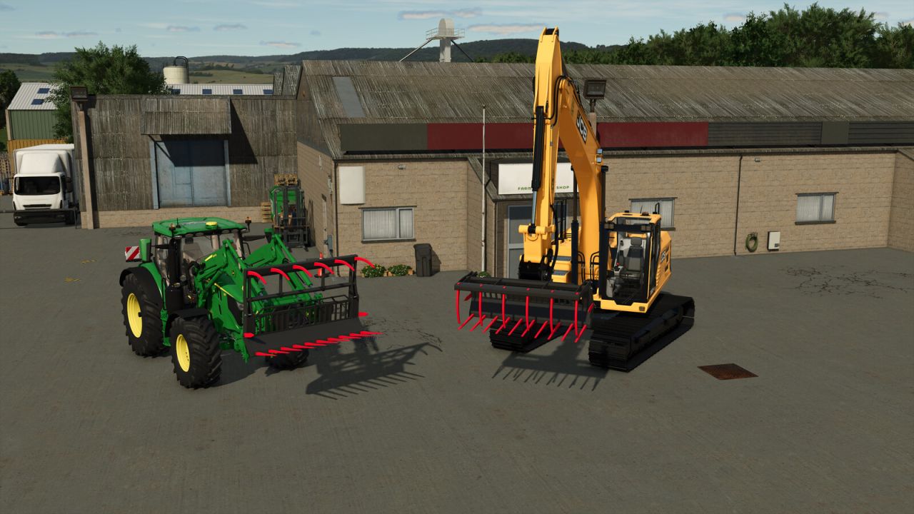 Bagger/Frontlader-Mistgreifer
