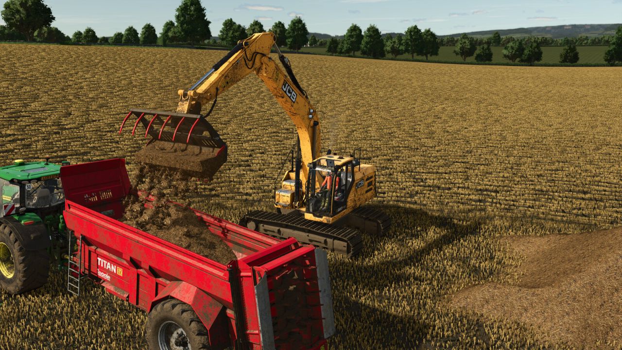 Bagger/Frontlader-Mistgreifer