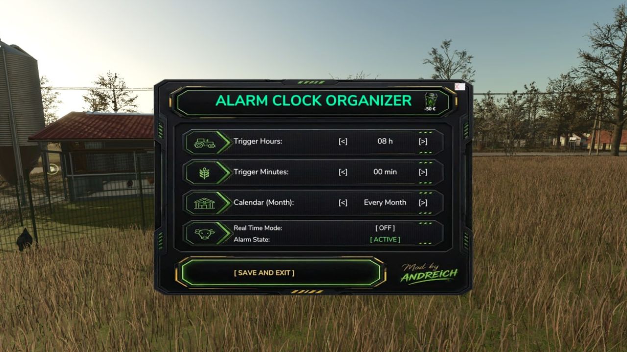 Farmer's Alarm Organizer