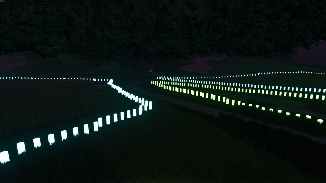 Visualización del borde de las tierras de cultivo