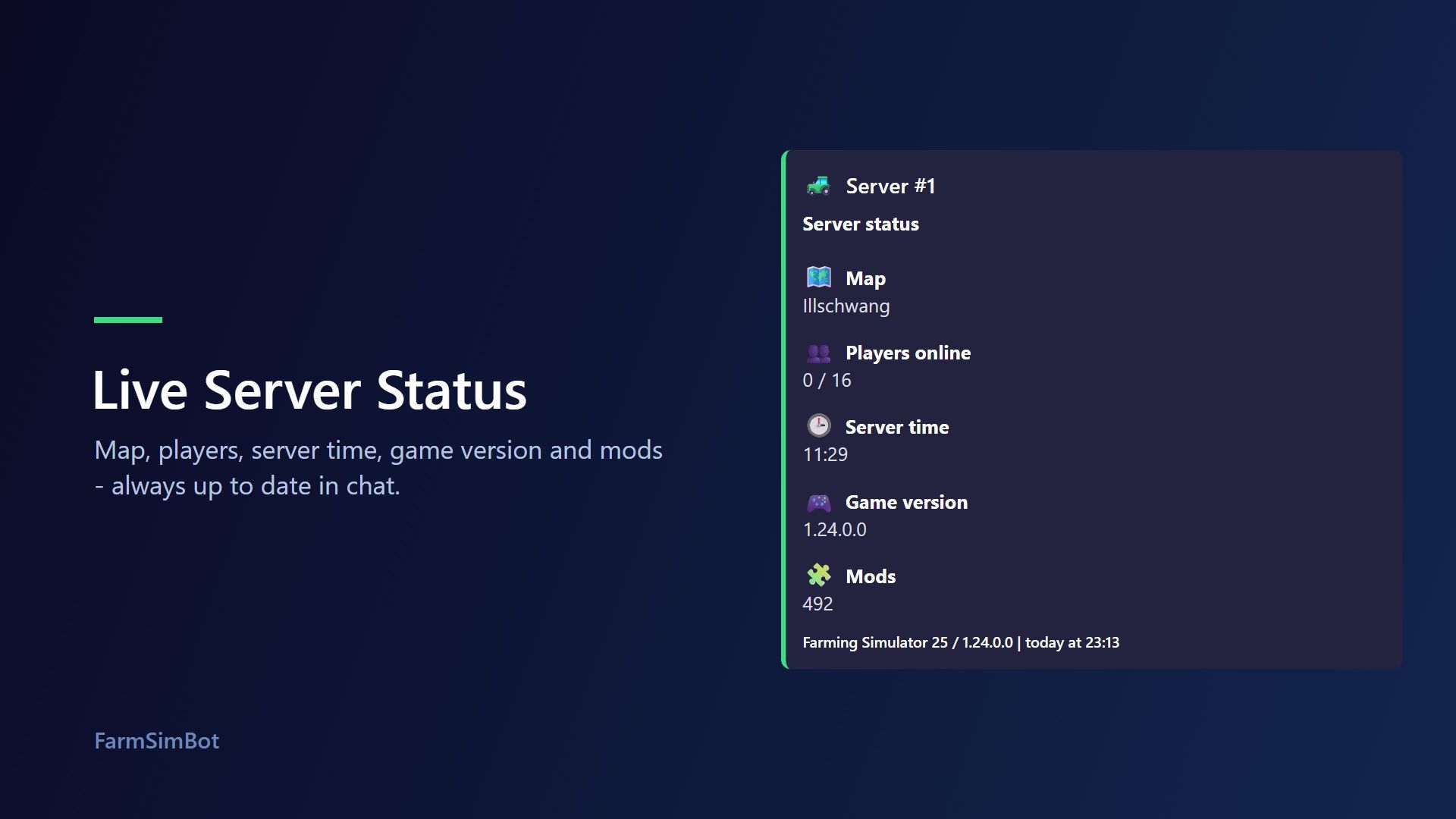 FarmSimBot – your FS25 Discord bot FS25