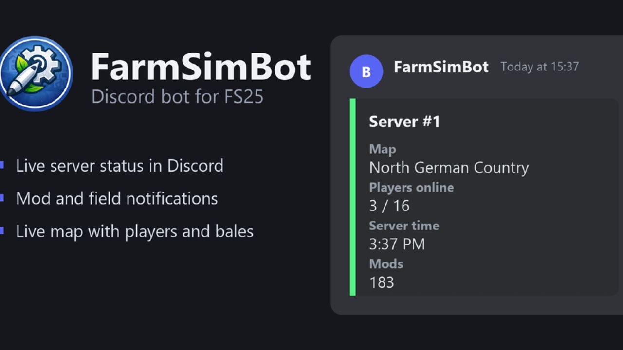 FarmSimBot – je FS25-Discordbot