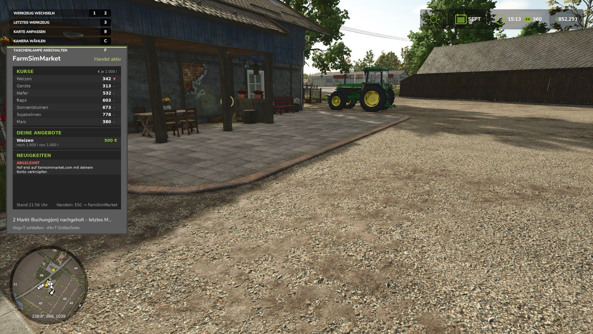 FarmSimMarket – Player Market & Rankings