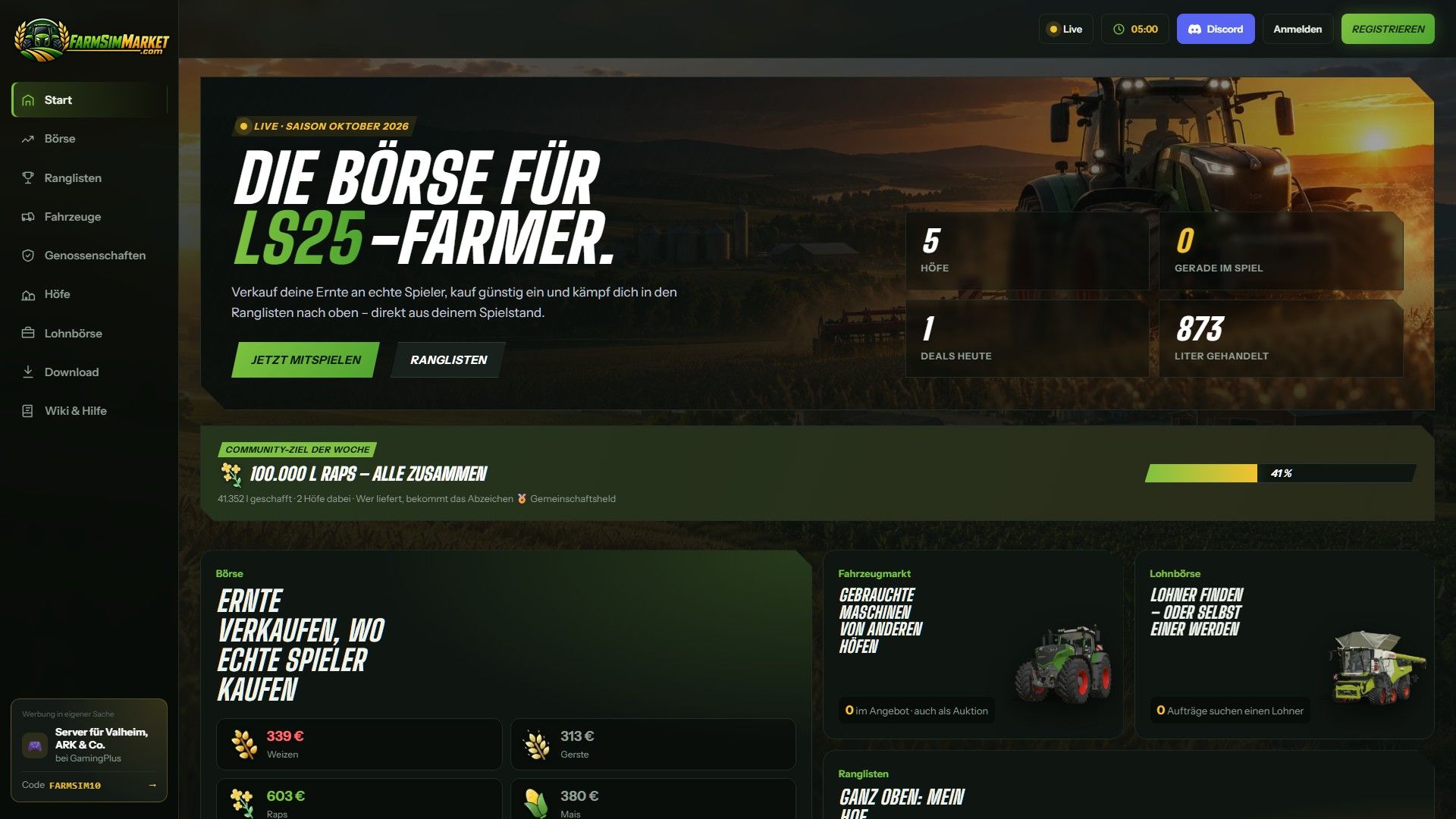 FarmSimMarket – Player Market & Rankings FS25 thumbnail 4