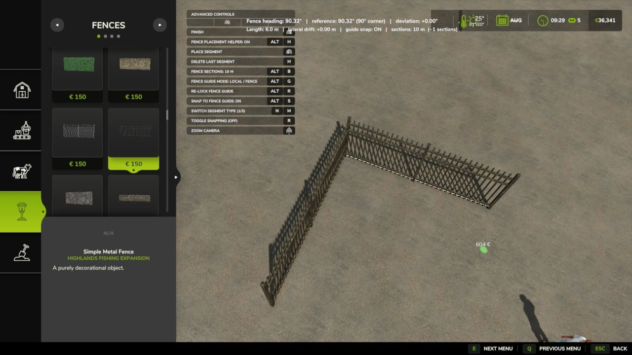 Fence Placement Helper