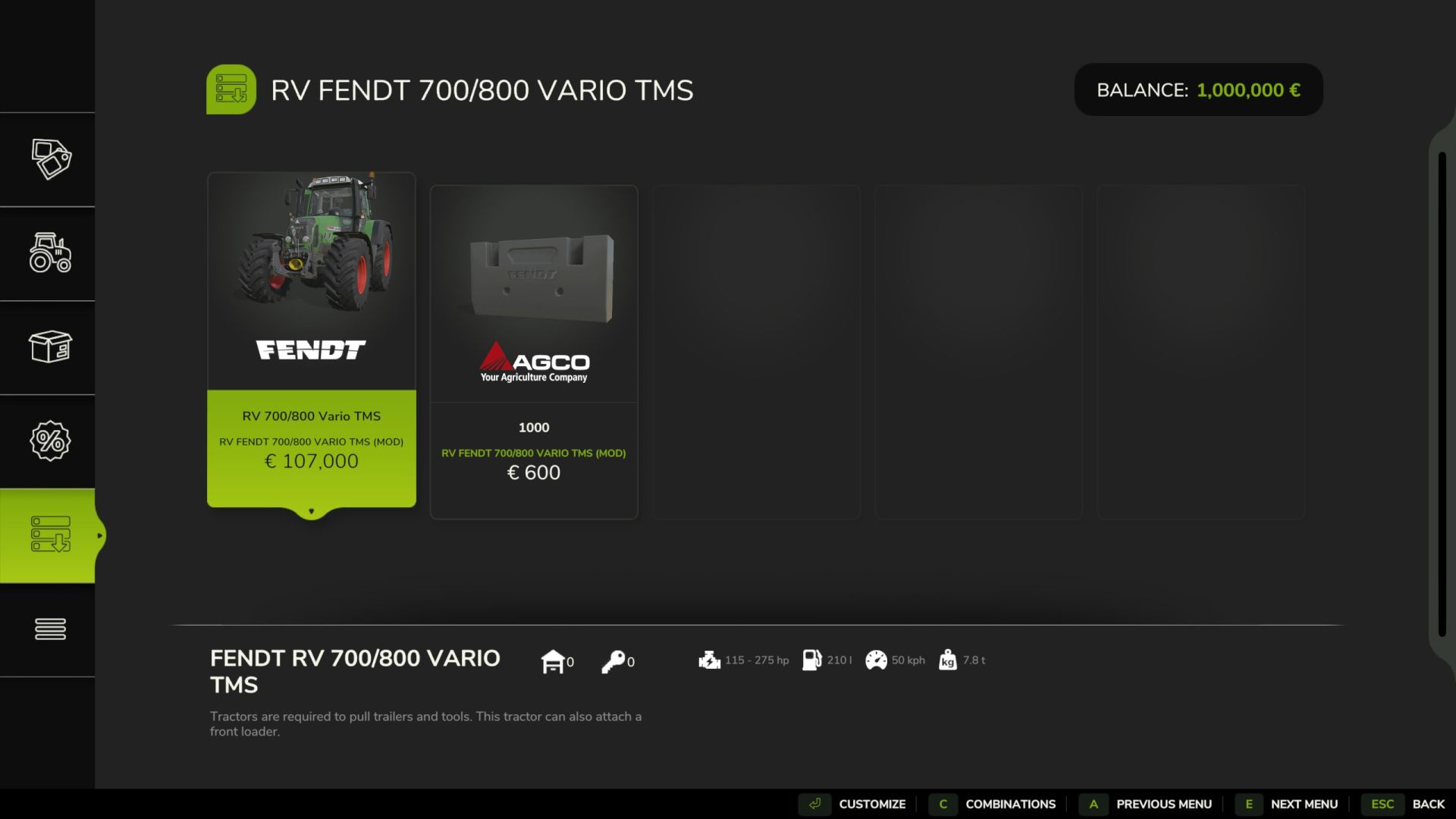 Mod Editions Fendt 820 Vario TMS Reiff Edition LS25 - KingMods
