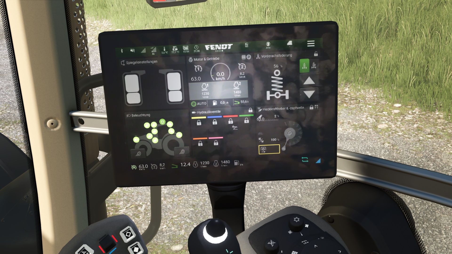Fendt 900 dark screen (with fingerprints)