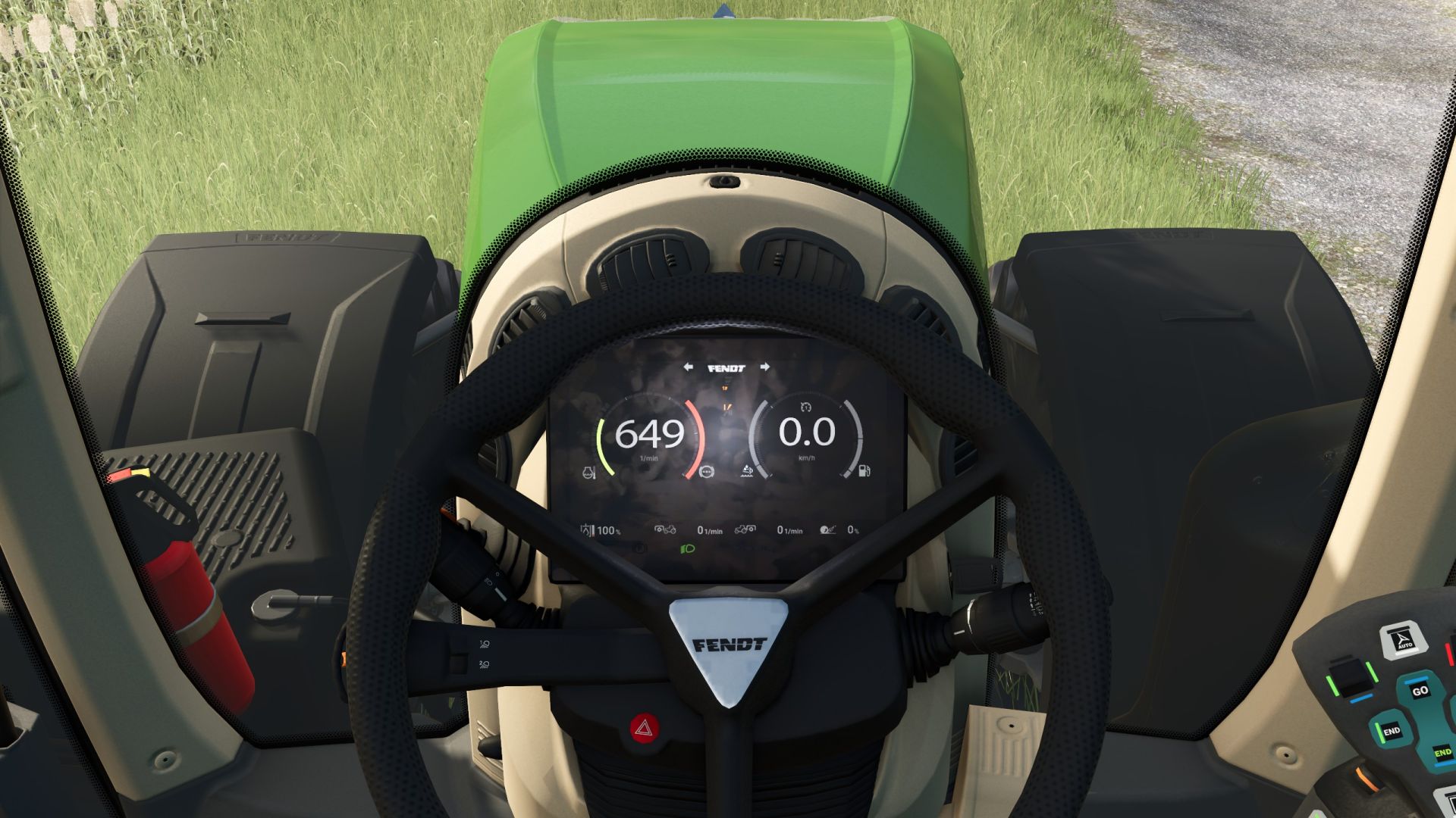 Fendt 900 dark screen (with fingerprints)