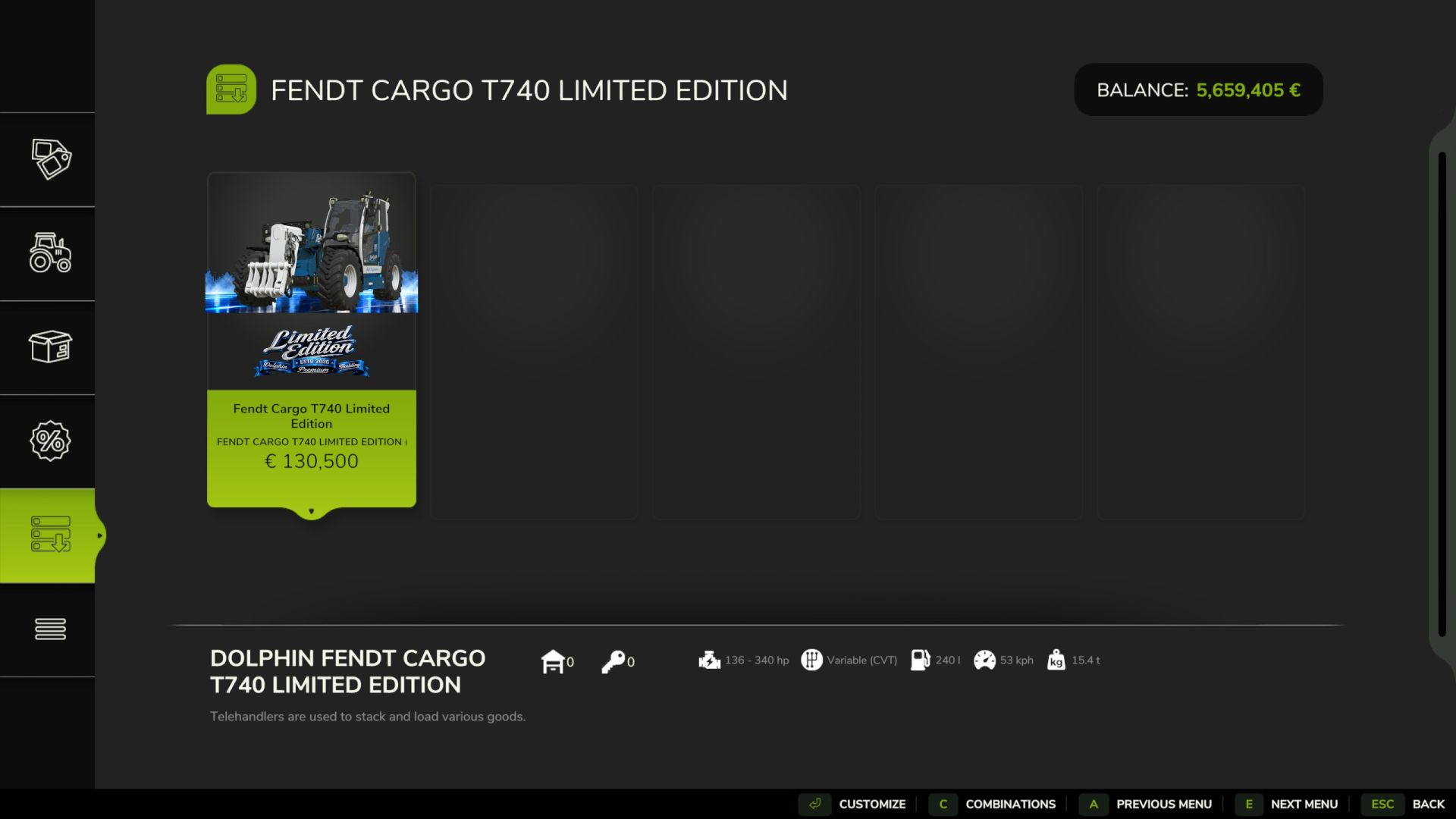 Fendt Cargo T740 Limited Edition