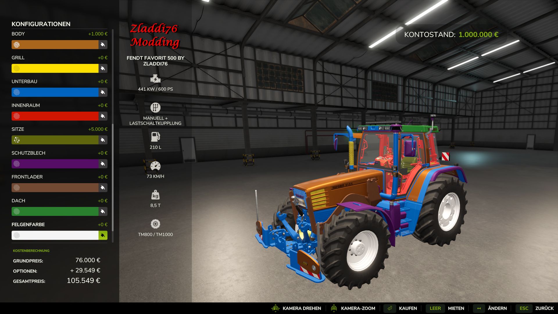 Fendt Favorit 500 Edit