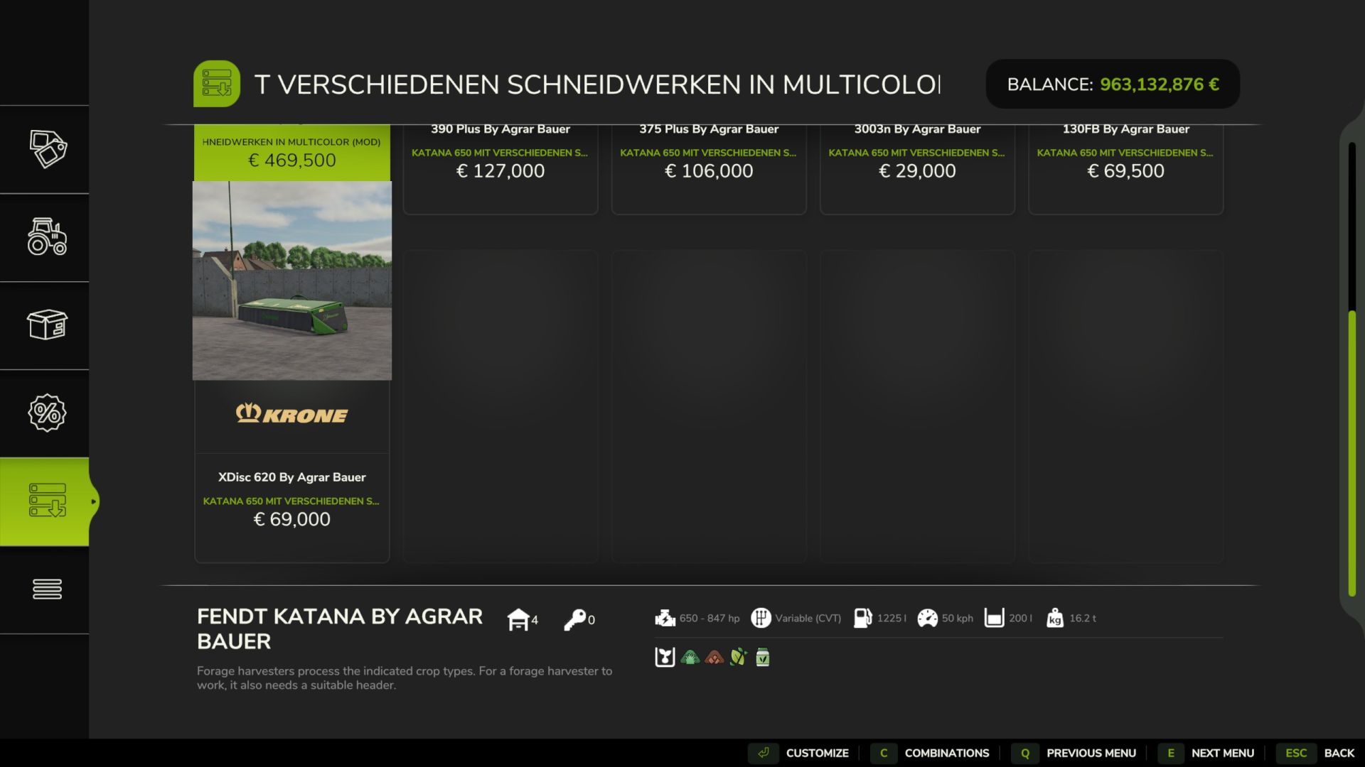 Fendt Katana Pack