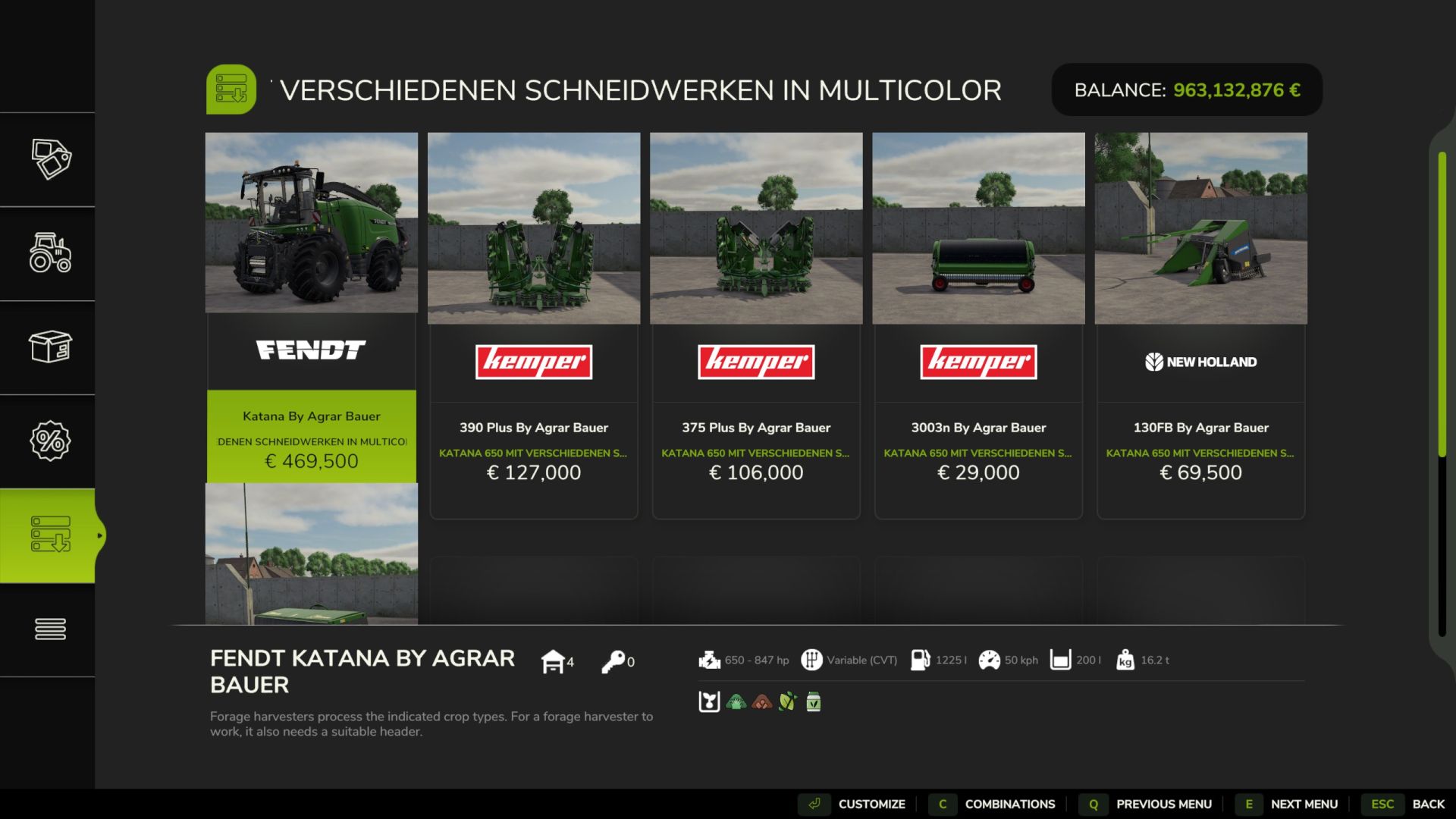 Fendt Katana Pack