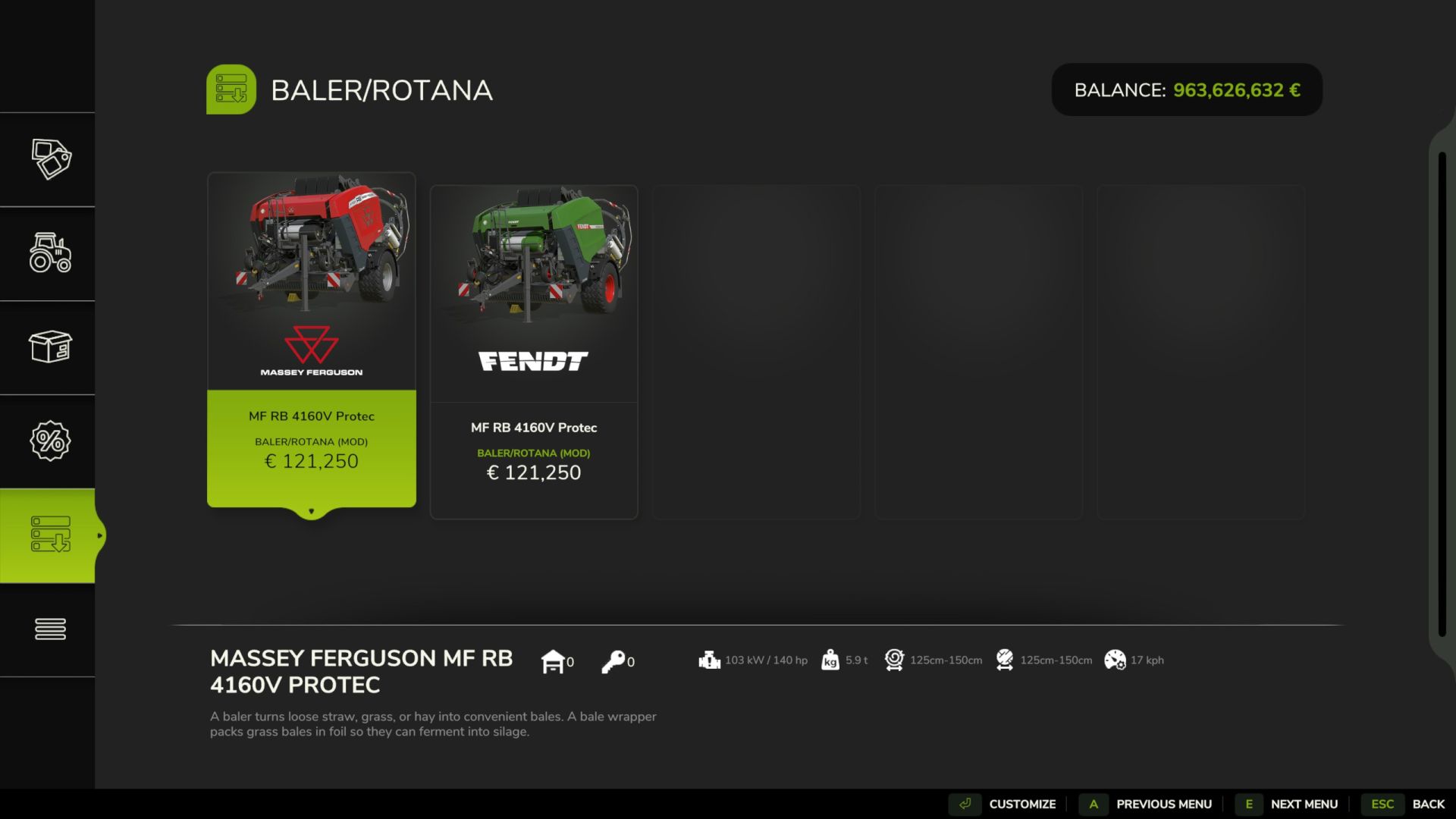 Fendt Rotana avec caméra