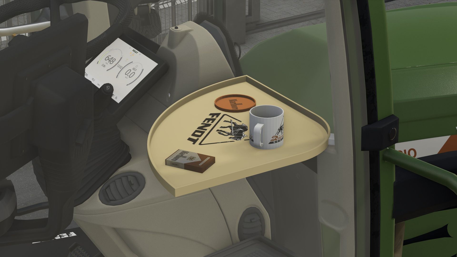 Mesa Fendt com decoração (Prefab)