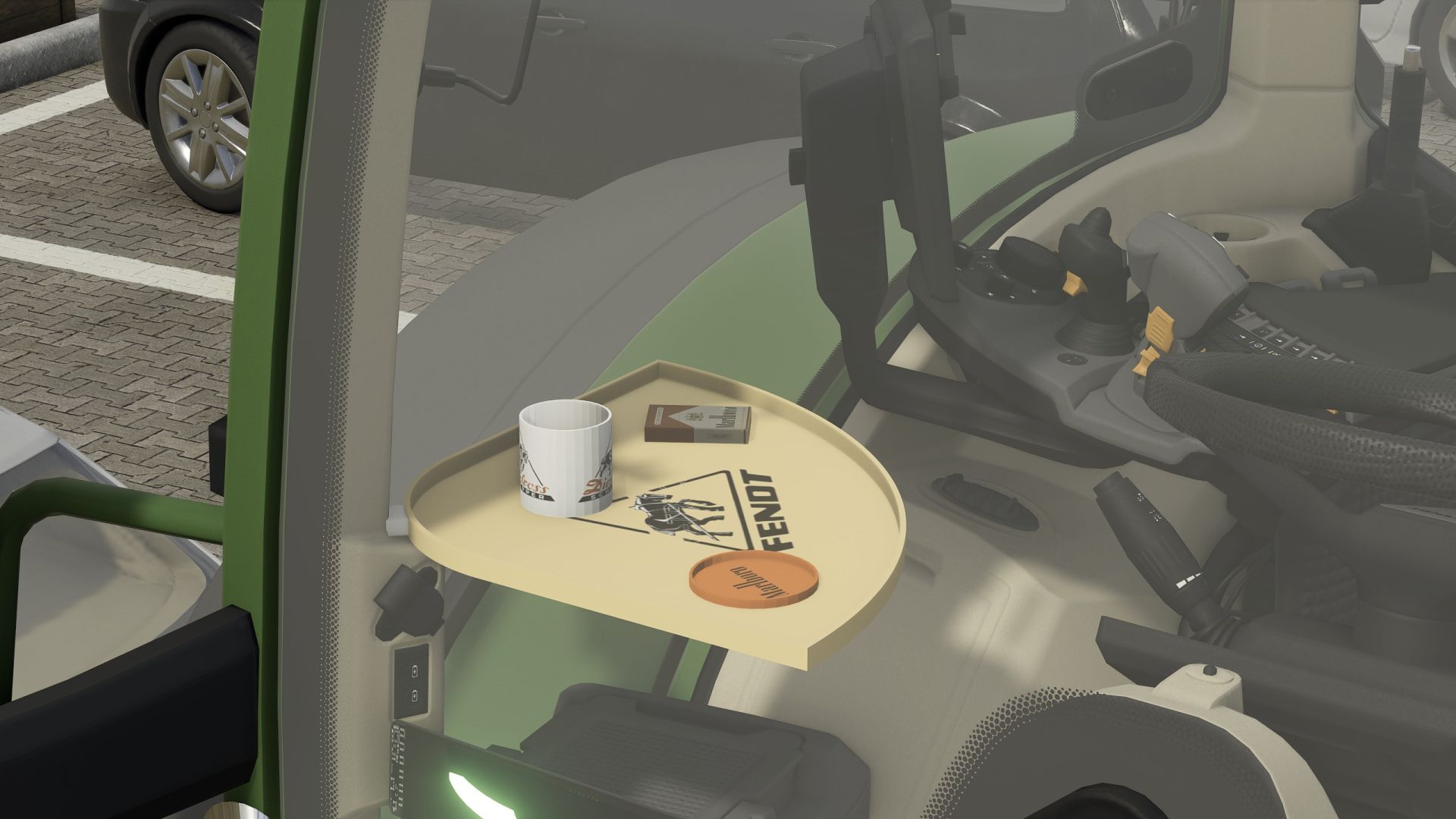 Mesa Fendt com decoração (Prefab)