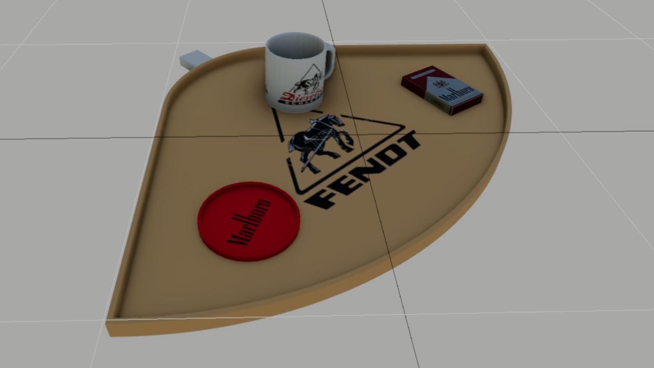 Mesa Fendt com decoração (Prefab)