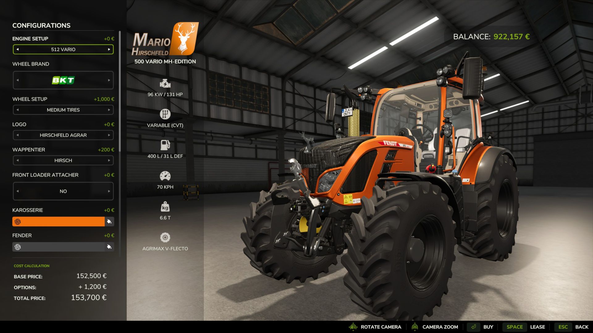 Fendt Vario 500 Hirschfeld Edition