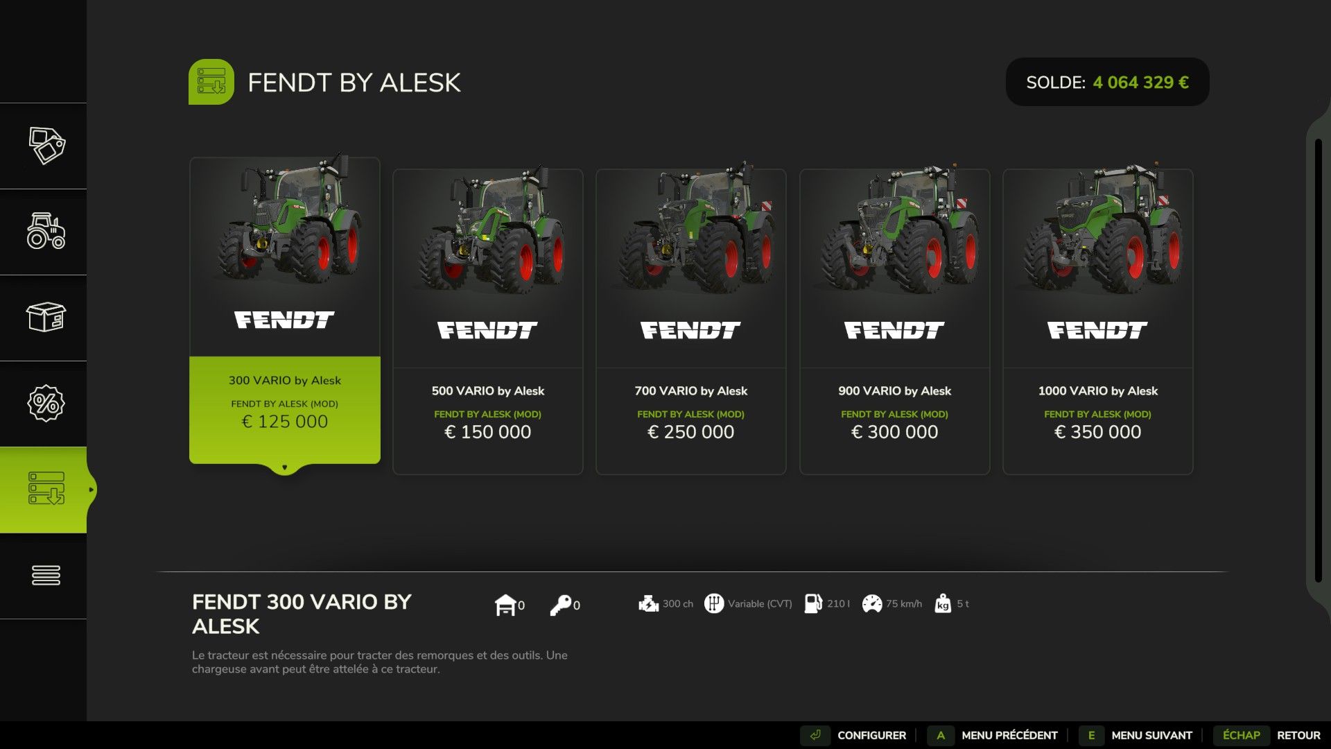 Fendt Vario Pack
