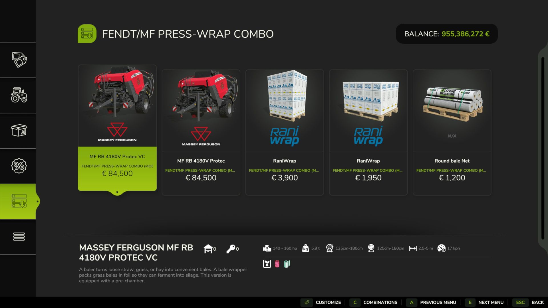 Fendt/MF Presse-enrubanneuse