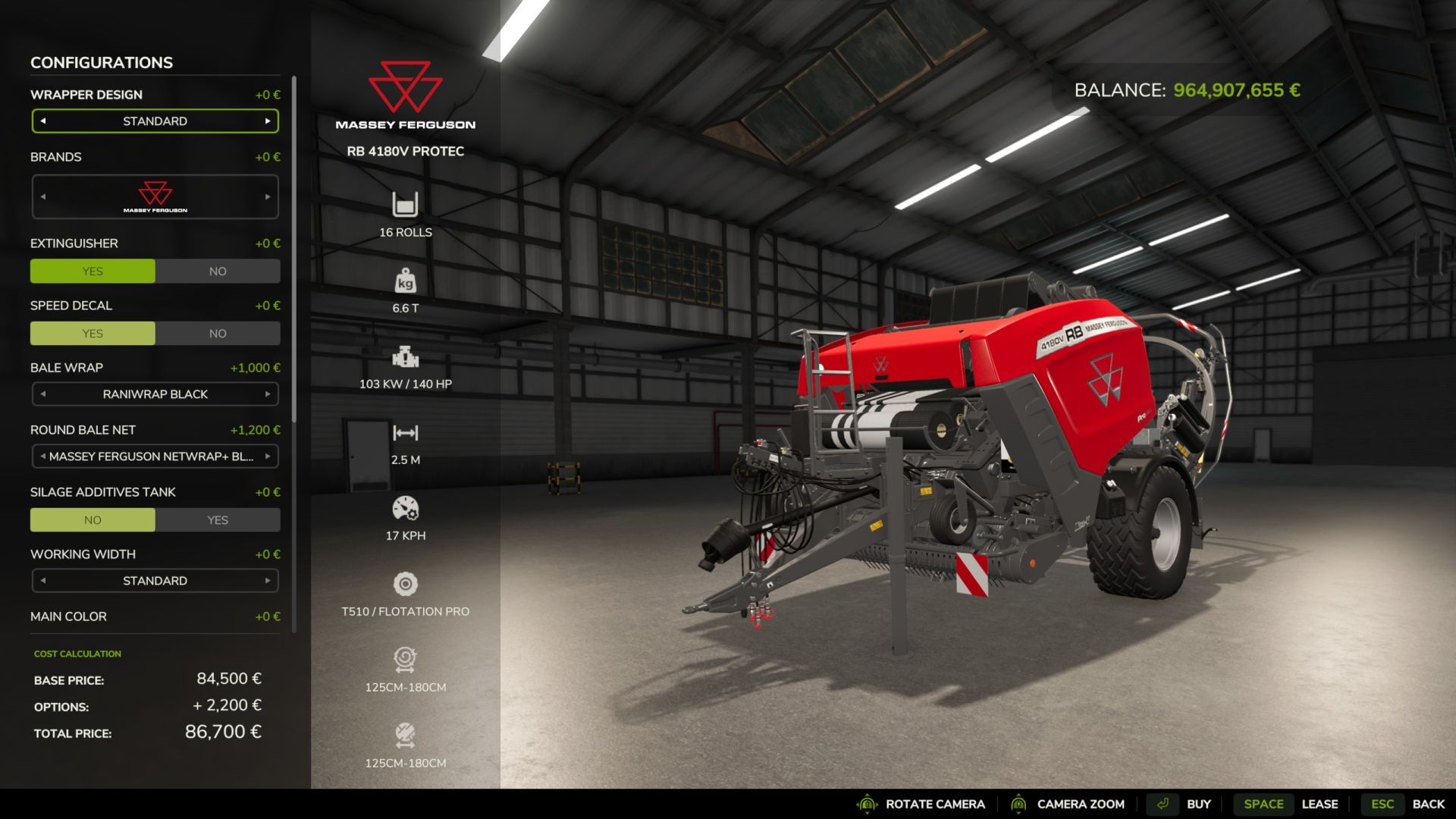 Fendt/MF Bale Key Combination
