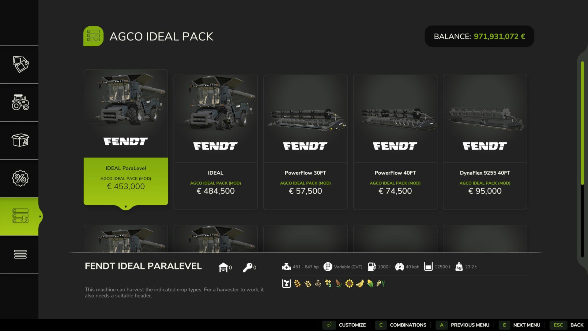 Fendt/MF Ideal Pack
