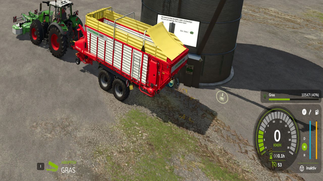 Fermenter and silo grass dryer