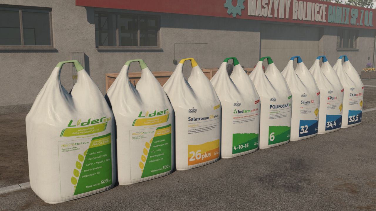 Kunstmest- en limoenbig bags -pakket