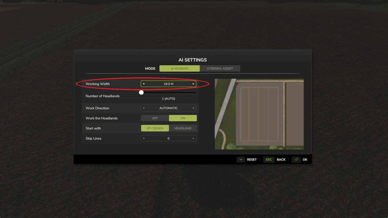 Fertilizer WorkWidth