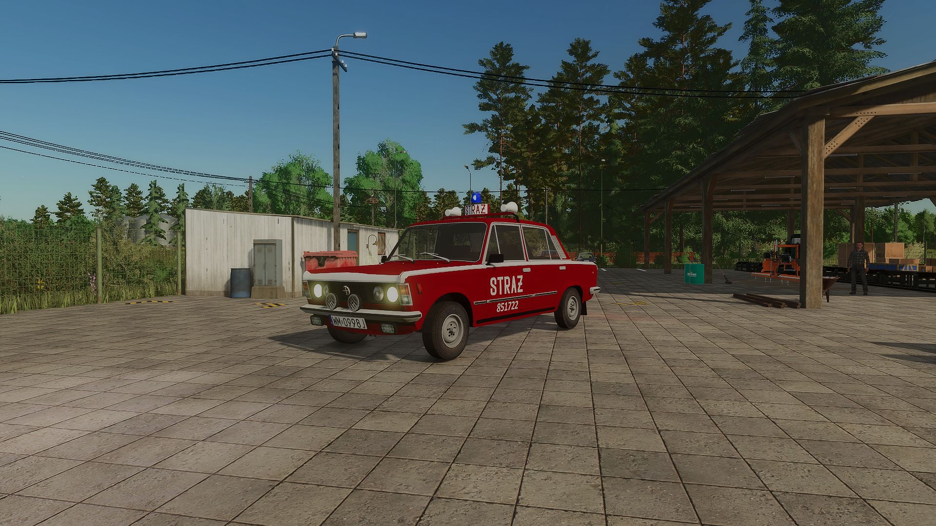 Fiat 125p Slop FSO 851722 Бригада пожарной