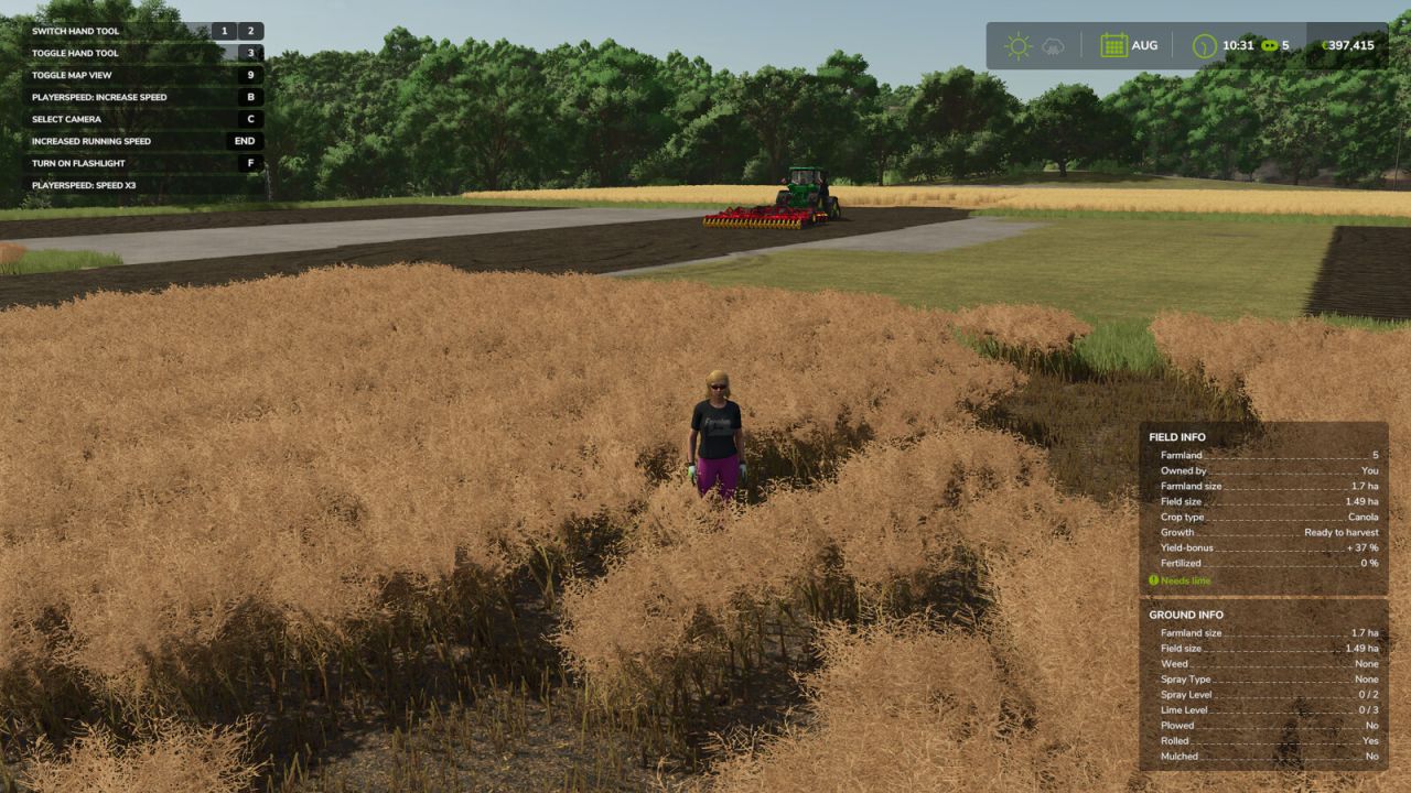 Informations Hud sur les détails du champ