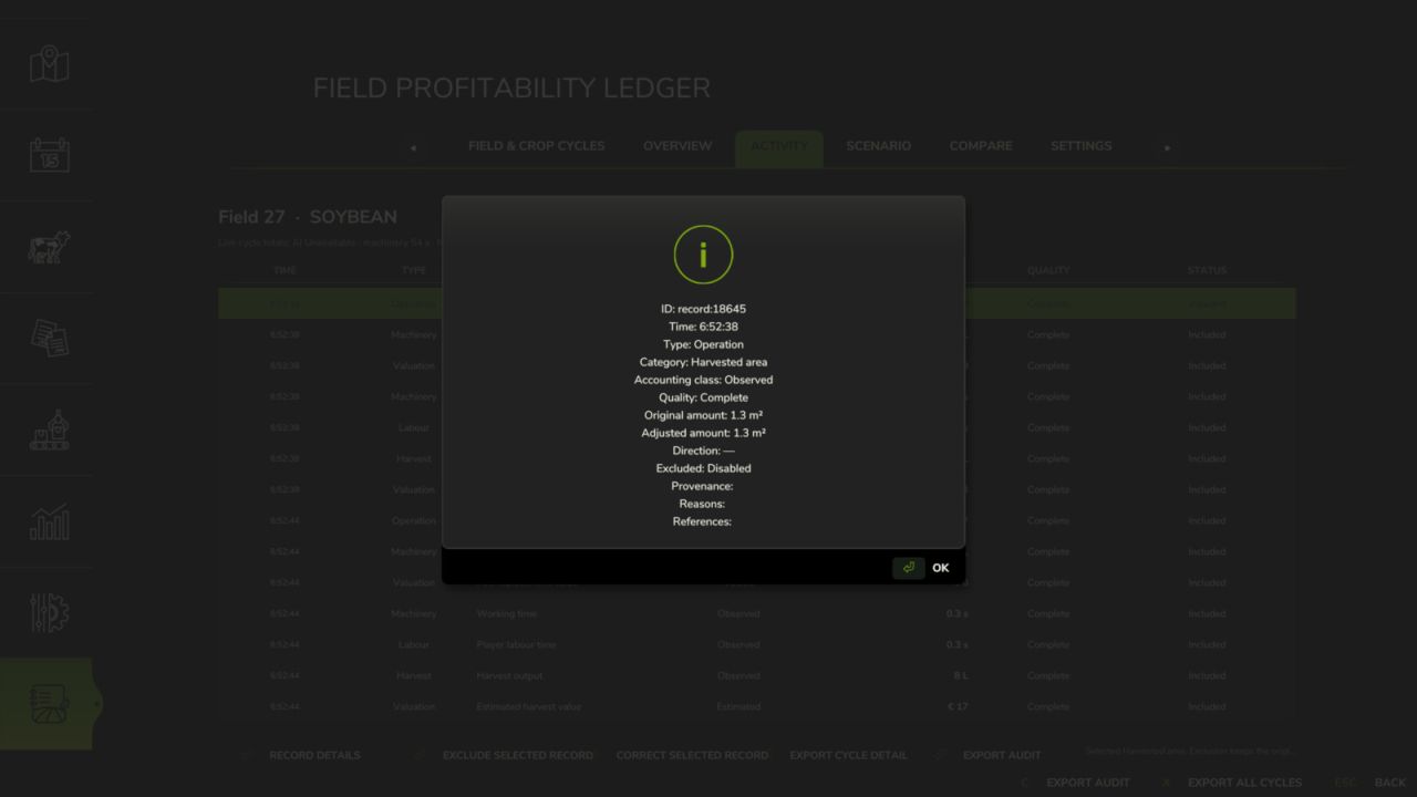 Field Profitability Ledger