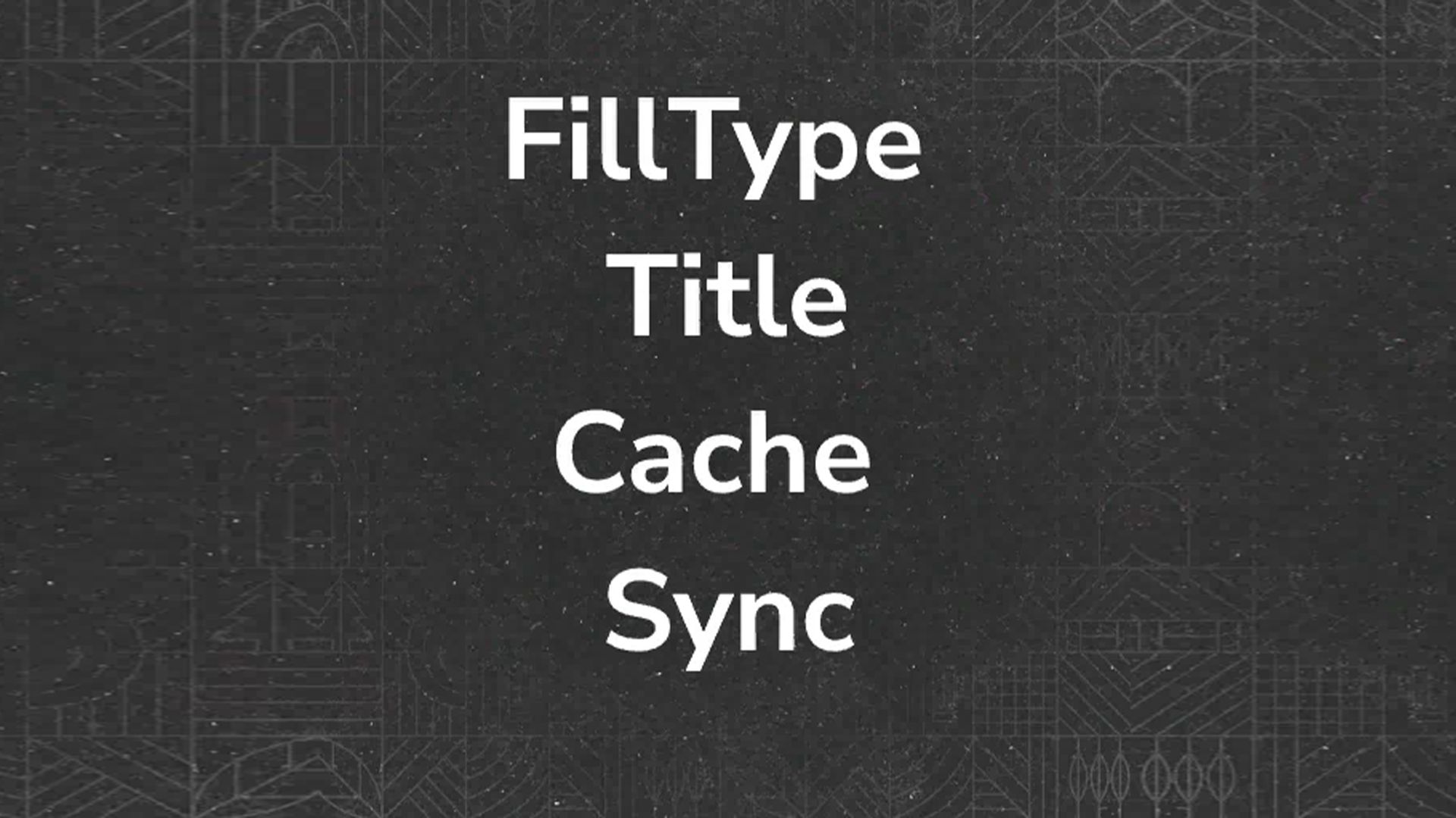 Synchronisierung des Titel-Caches der Fülltypen