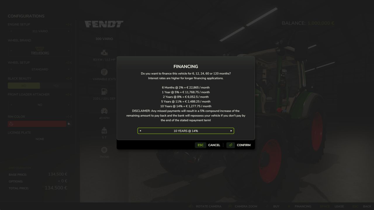 Financing FS25