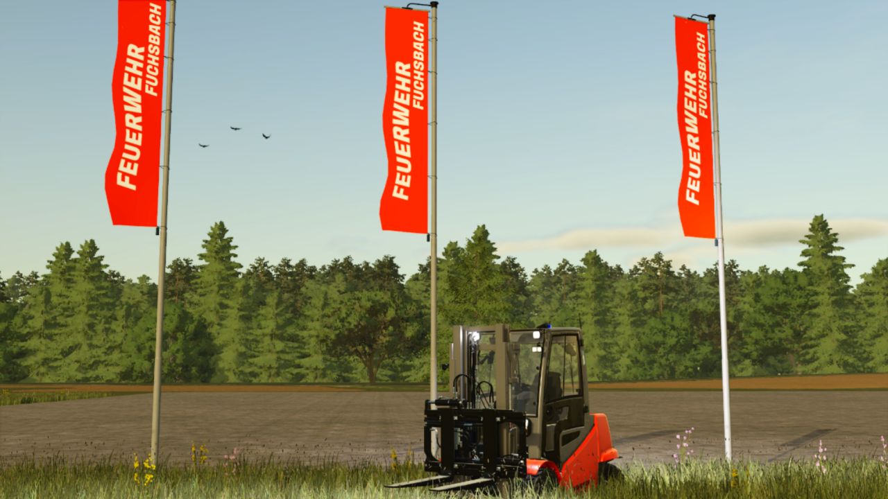 Fire brigade forklift