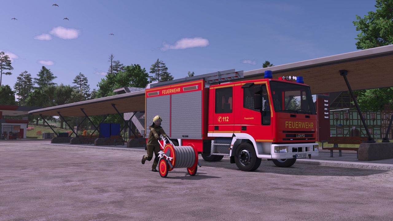 Feuerwehr Schlauchhaspel