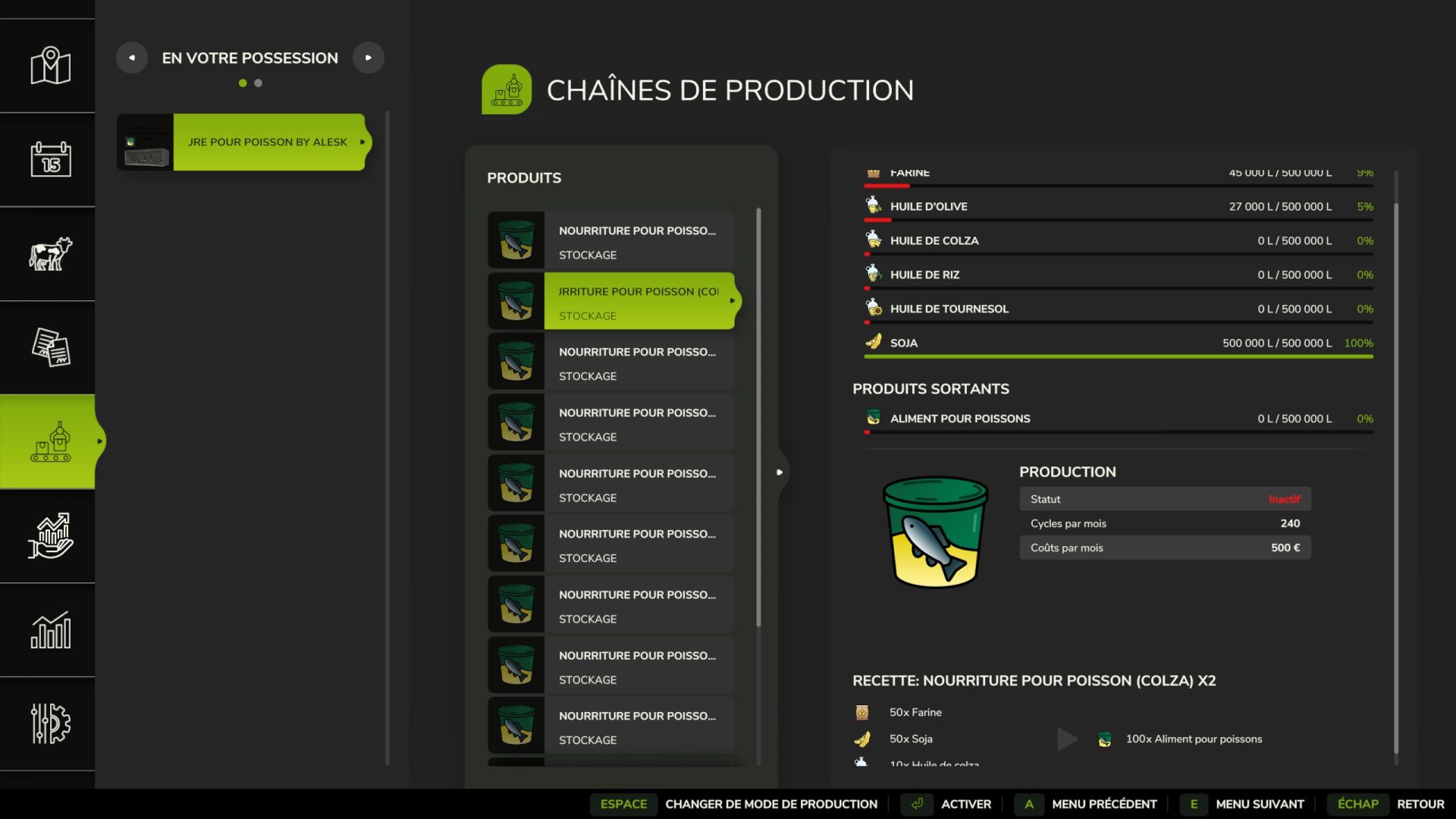 Balık Yemi Fabrikası x1, x2, x4