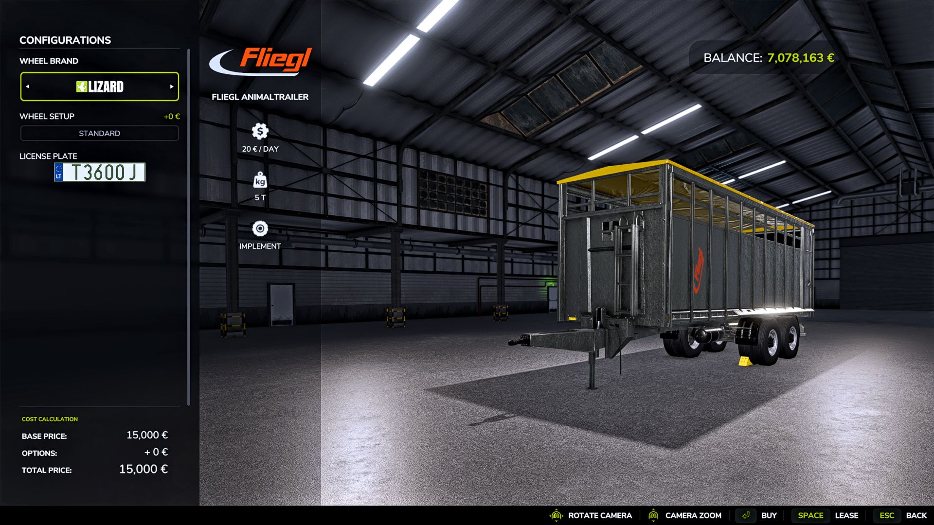 Транспортный трейлер Fliegl