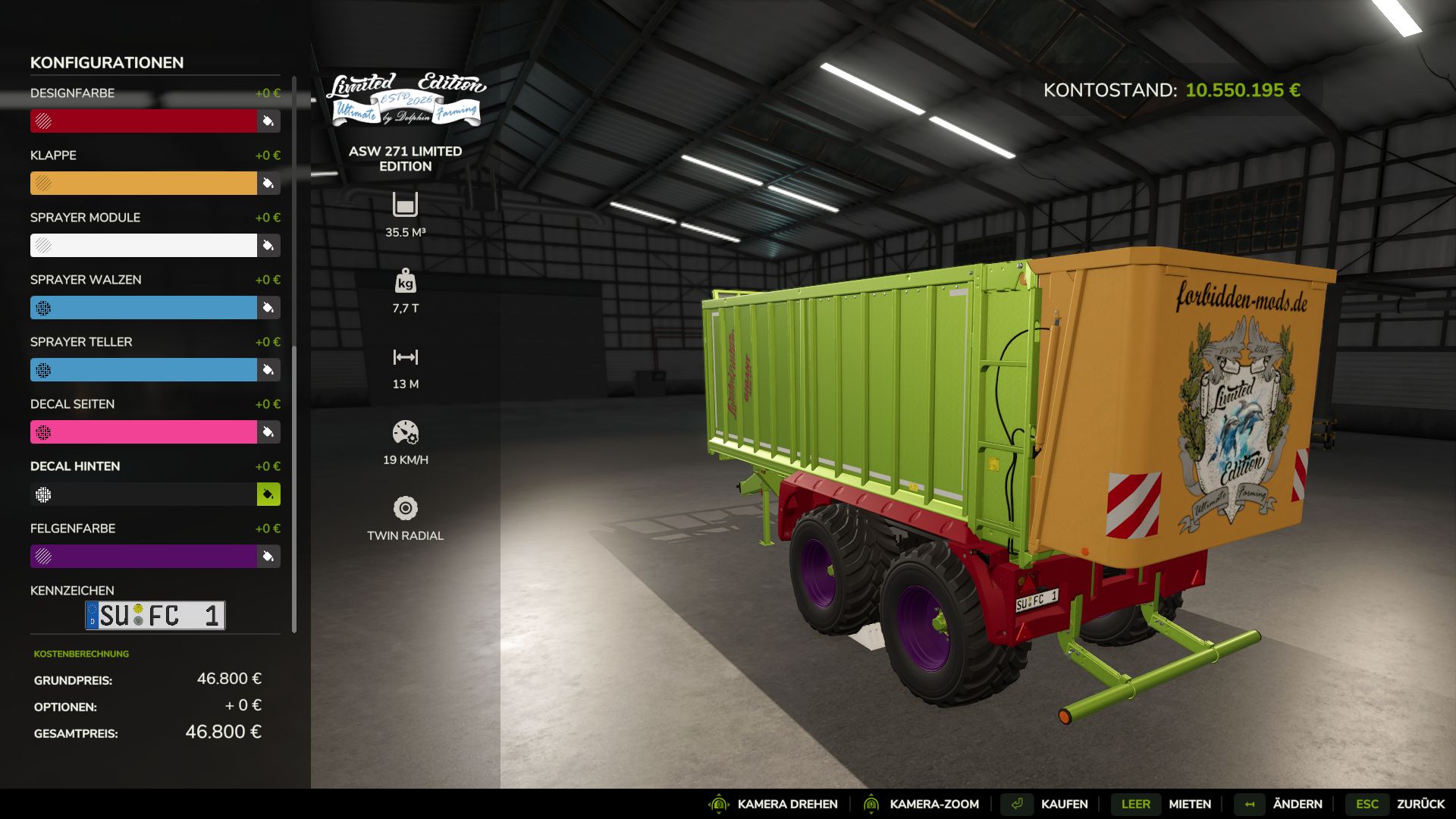 Fliegl ASW 271 Limited Edition