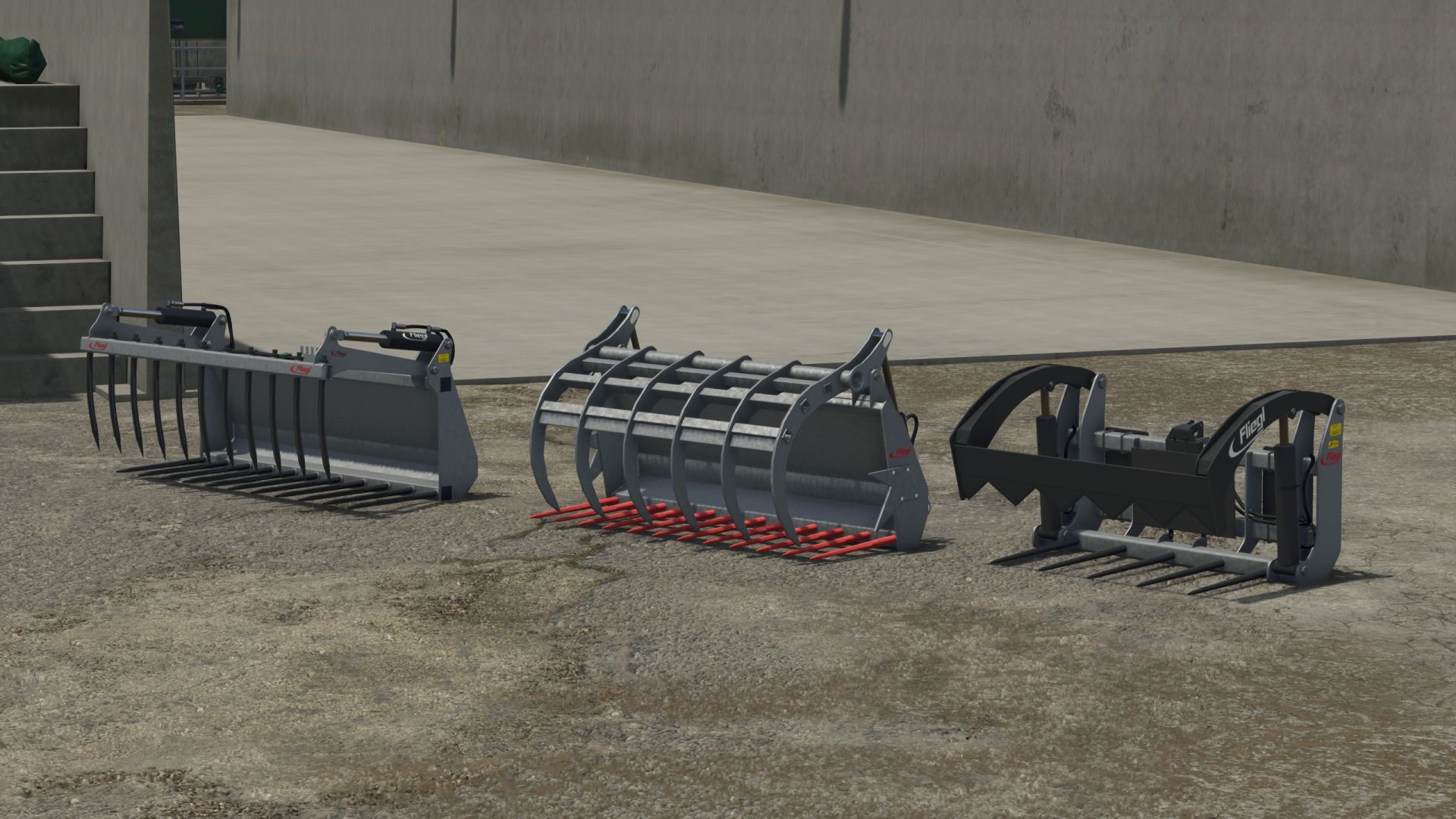 Fliegl front loader tools