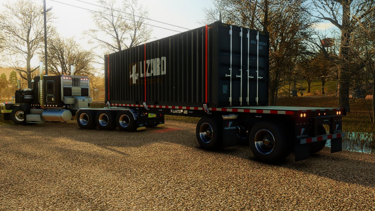 Trailer de plataforma plana de fonte