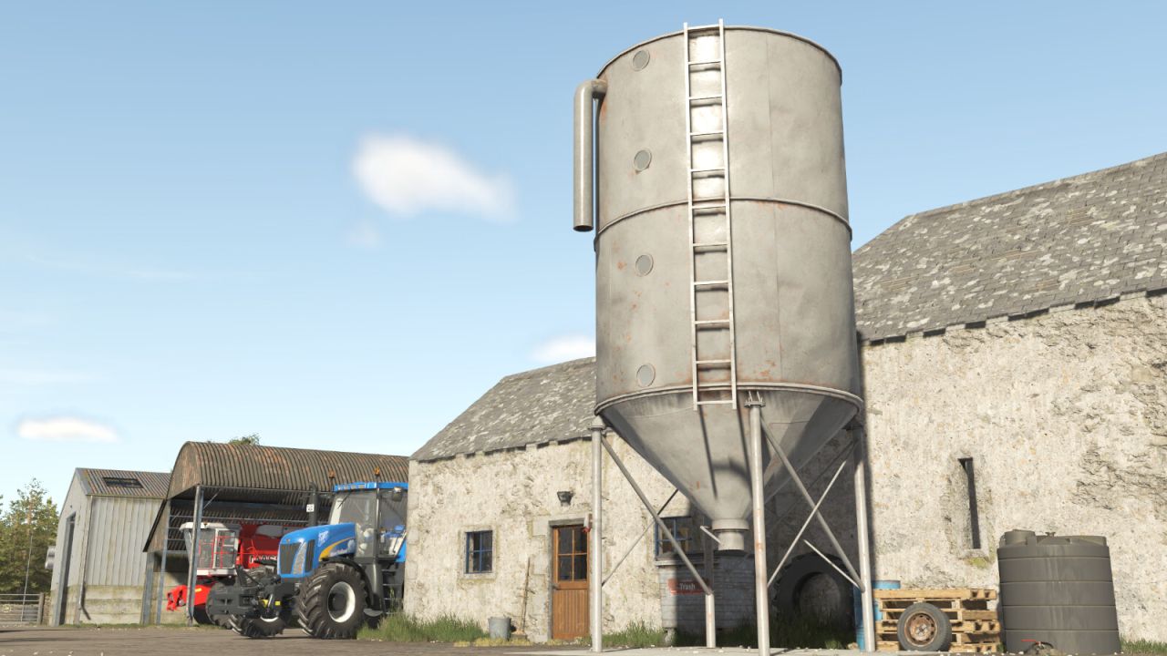 Mezcladora de alimento y silo