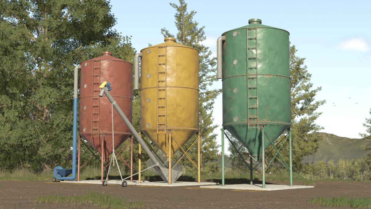Mezcladora de alimento y silo